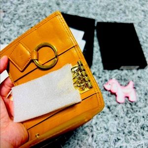 MCM key holder with detachable puppy charm / dog charm